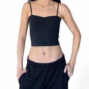 Brandy Melville Black Women's Spaghetti Strap Top